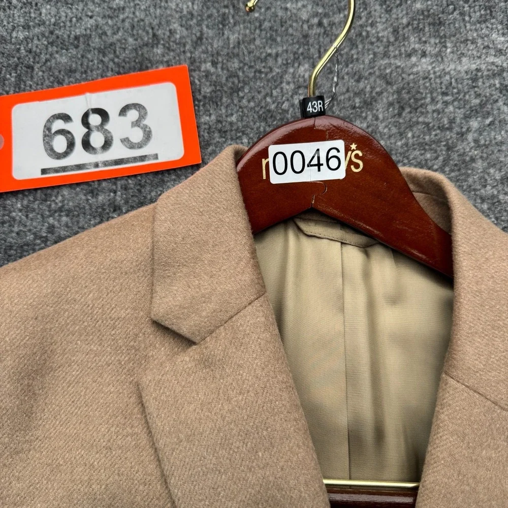 NWT Lauren Ralph Lauren 43R Blazer Lacrosse Camel Wool Silk Cashmere Sport Coat